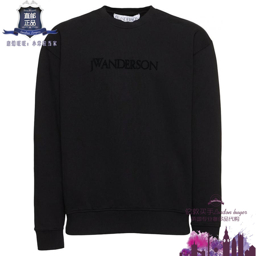 英国代购 男士新款 JW Anderson 刺绣有机棉卫衣 正品直邮