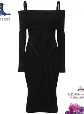 英国代购 女士新款 Andreadamo 罗纹针织连衣裙 正品直邮