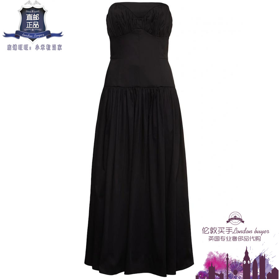 英国代购 女士新款 TOVE 弹力棉无肩带连衣裙 正品直邮