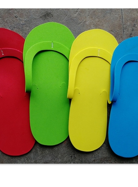 美容美妆EVA折叠拖鞋 美容修甲SPA店专用一次性车缝拖鞋 宾馆