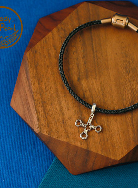 Lady pearl 925镀14k白金转运tRNA 转运珠手链礼物理科生的浪漫