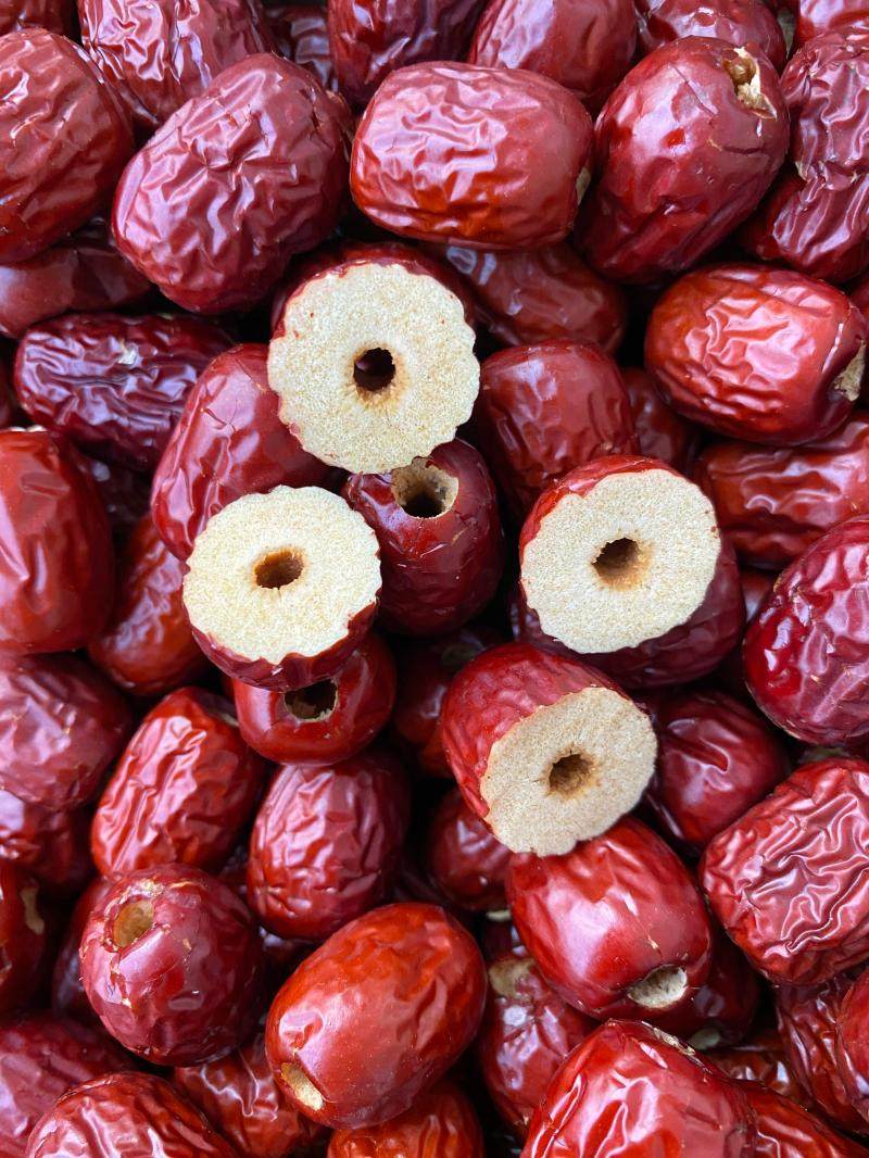 新货新疆去核红枣500g无核枣空心枣奶枣原料若羌灰枣大枣免洗零食