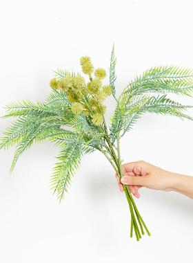 自然雏菊散尾葵仿真花束假花干花摆设客厅餐桌茶几花艺摆件装饰品