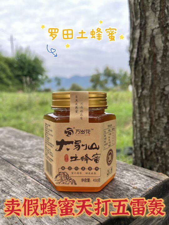 罗田土蜂蜜纯正农家自产百花蜂蜜蜂蜜