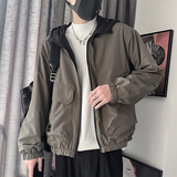 WT68-控158-聚酯纤维工装立体大口袋连帽双层夹克微阔版型，男装夹克，电商A216