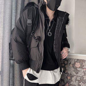 Y90-P135 控175聚酯纤维连帽棉服男棉袄子外套面包服加厚棉衣图片