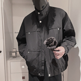 WT79-特P148-控198-M-3XL-聚酯纤维美系硬派拉领夹克钉扣缝合，男装夹克，电商A216