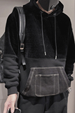 WY196-P98控138连帽卫衣男士秋冬季复古宽松休闲拼色加厚外套潮，男装卫衣，电商A216