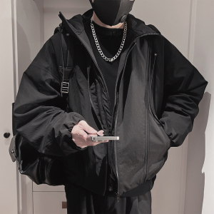Y111-M-3XL-P328-控408-聚酯纤维 90绒 （50-1假两件襟羽绒服图片