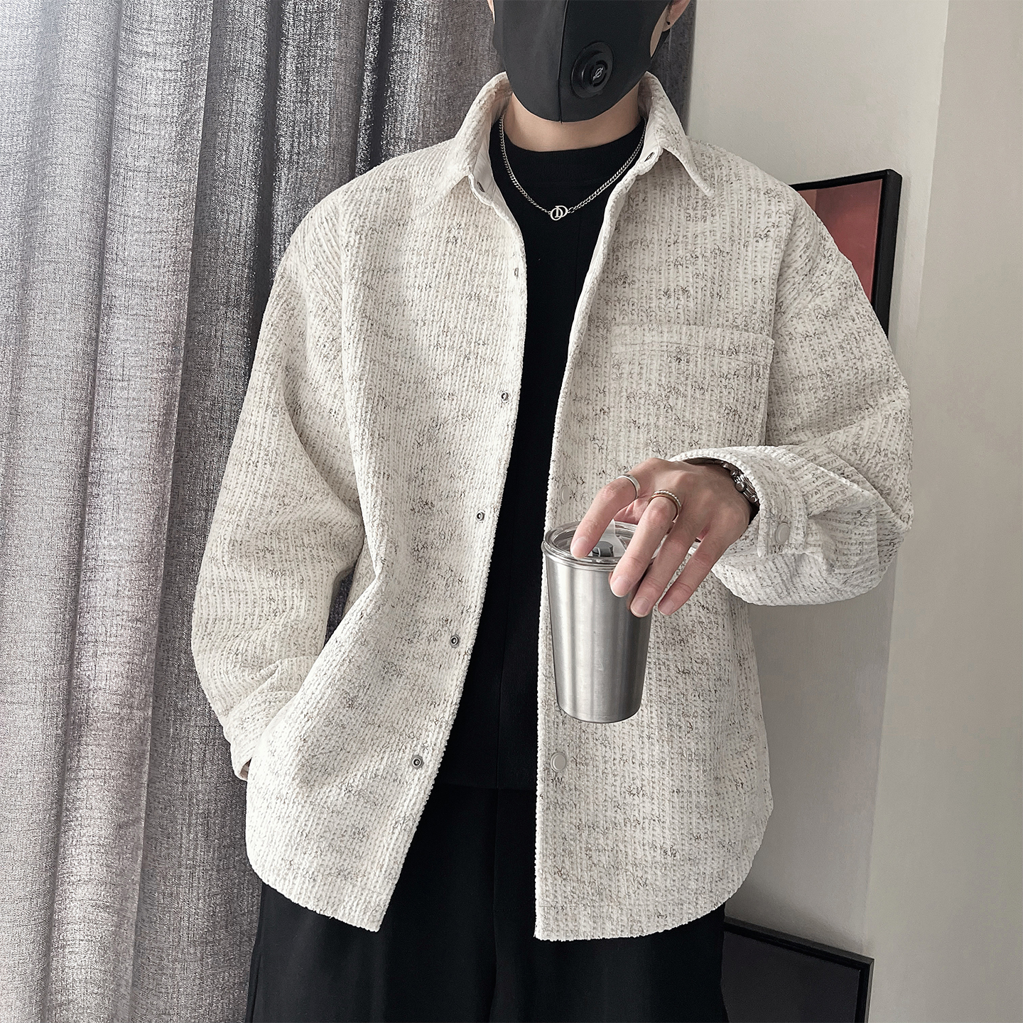 WT92-P148-控198-M-3XL-聚酯纤维毛毡加厚外套，女装短外套，电商A216