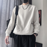 WY235-P68-控98-M3XL75%棉%氨纶常规版型拼接花布口袋卫衣，男装卫衣，电商A216