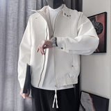 PY02-P178-控23888%锦纶12%氨纶廓形版型封领扣皮夹克裁剪结构风，男装夹克，电商A216