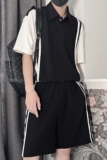TZ51-P88控138运动套装男士夏季休闲短袖短裤两件套冰丝速干T恤，男装休闲套装，电商A216