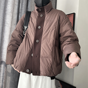 Y116-P248-控328-M-3XL-锦纶 50绒200-250克针织门襟羽绒服图片