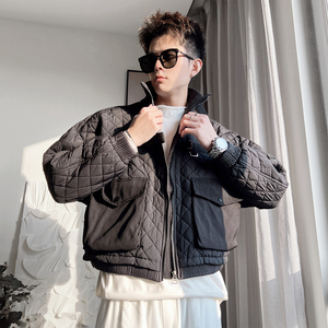 Y128-P138-控188-M-3XL  短款合扣棉衣 聚酯纤维图片