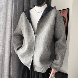MX255P118控158M-3XL41%腈纶31.5%聚酯纤维27.5%锦纶开衫连帽外套