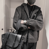 WT69-P158-控208-M-3XL面料85%涤纶15%人棉连帽仿呢子外套宽，男装夹克，电商A216