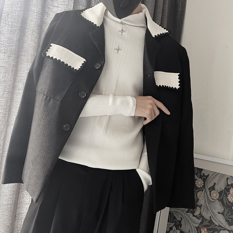 MX120-P88控118冬季男士贴身打底衫毛衣可翻高领针织衫帅气白主，男装针织衫/毛衣，电商A216