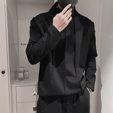 WY209-P68控98休闲外套男春设计感ins痞帅修身立领拉链长袖夹克，男装卫衣，电商A216