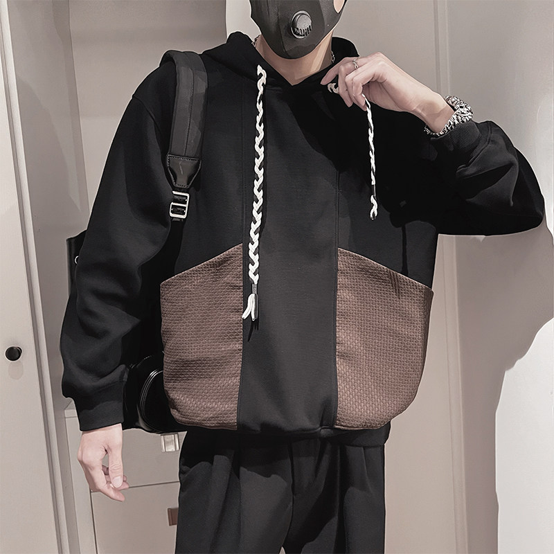 WY269-M-3XLP88-控11830.8%棉65.8%涤纶3.4%氨纶抽绳连帽卫衣,男装卫衣,电商A216