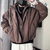 Y111-M-3XL-P328-控408-聚酯纤维90绒（50-1假两件襟羽绒服，男装羽绒服，电商A216