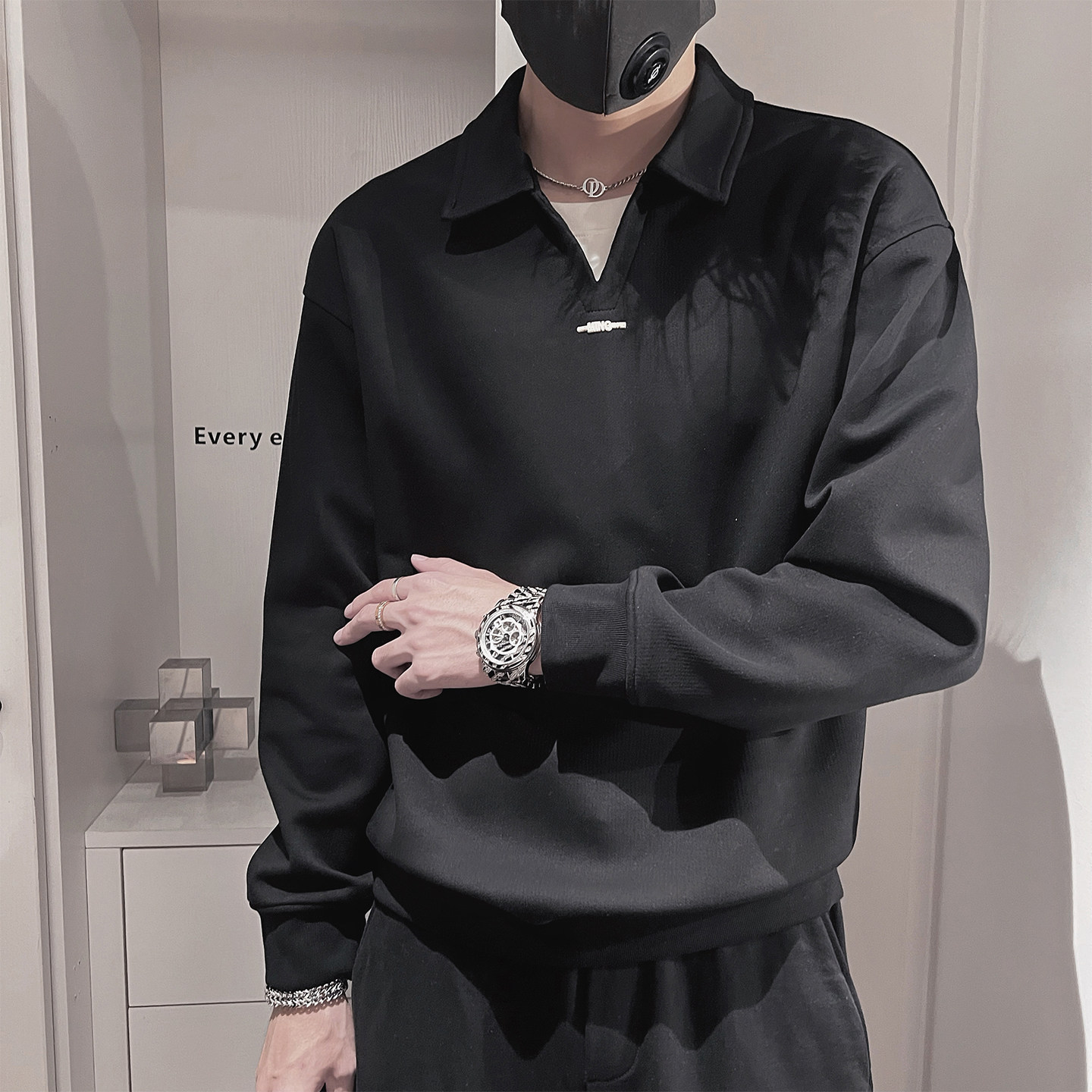 WY292 -P68-控98-M-3XL-   60%棉40聚酯纤维 假两件卫衣图片