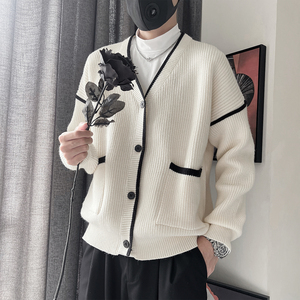 MX233-P78控108-M-3XL50%腈纶30.3%聚酯纤维19.7锦纶开衫毛衣外套图片