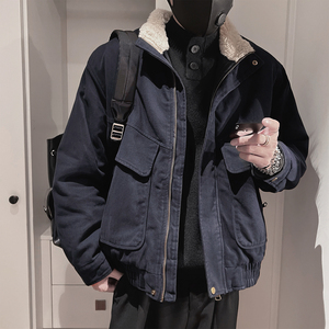 Y108-P178-控238 -聚酯纤维  毛领洗水棉工装棉衣 无头图图片