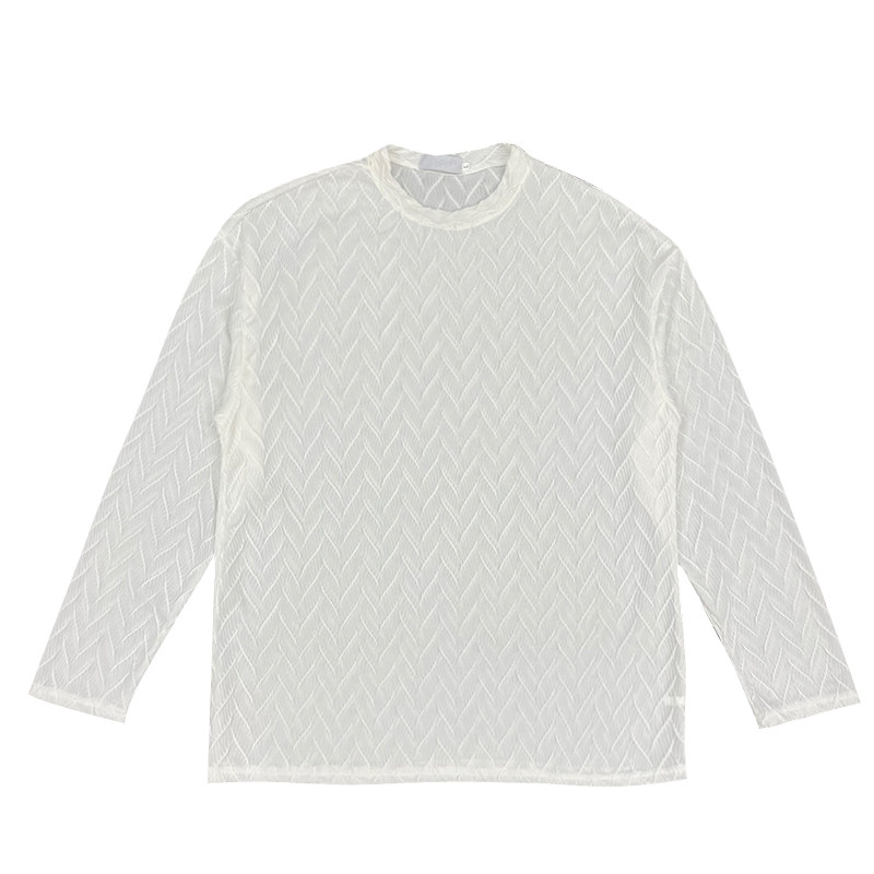 CX30-M-3XL-P38控5895%涤纶5%氨纶提花肌理感长袖,男装卫衣,电商A216