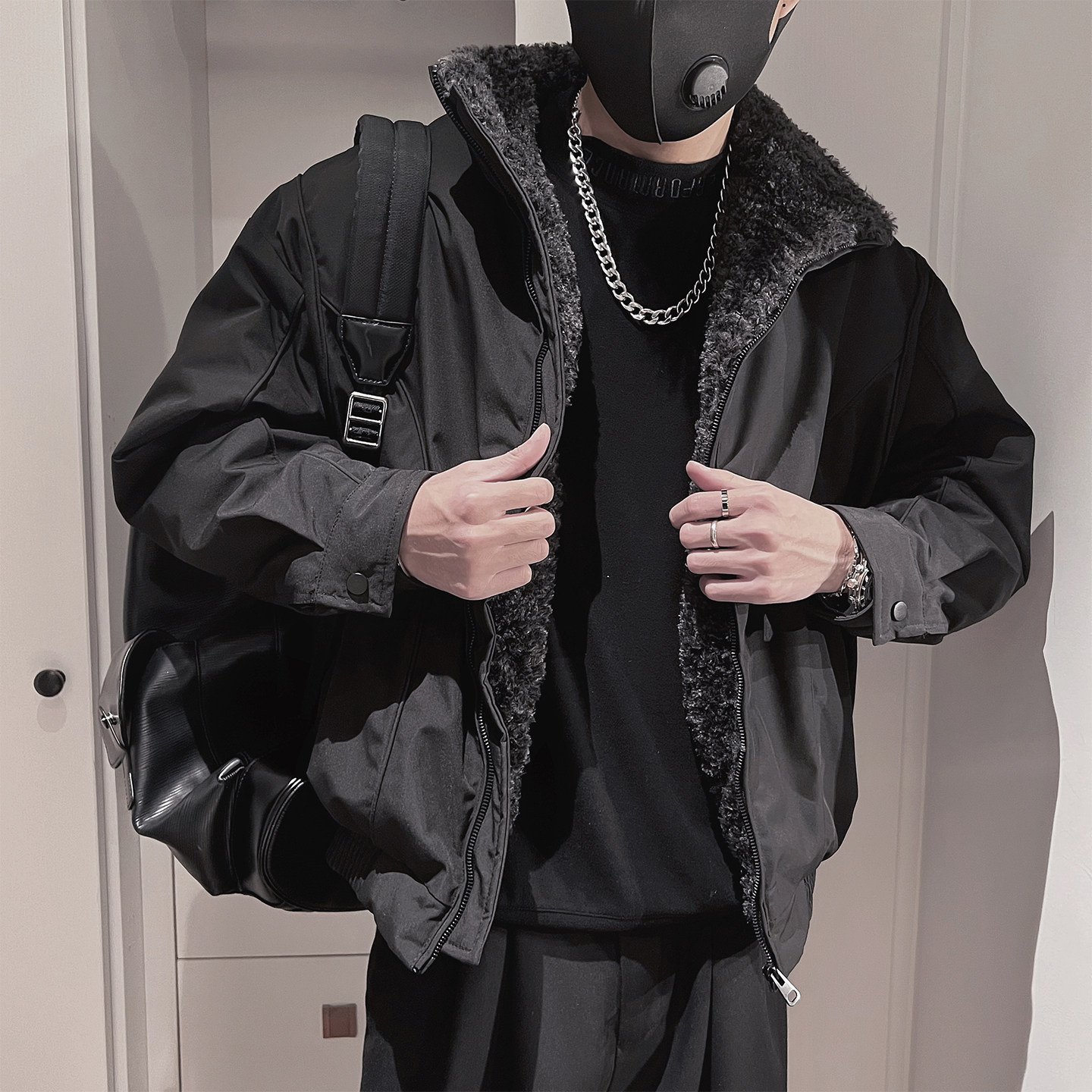 Y117-P138-控178-M-3XL-聚酯纤维座山雕棉衣,男装棉衣,电商A216