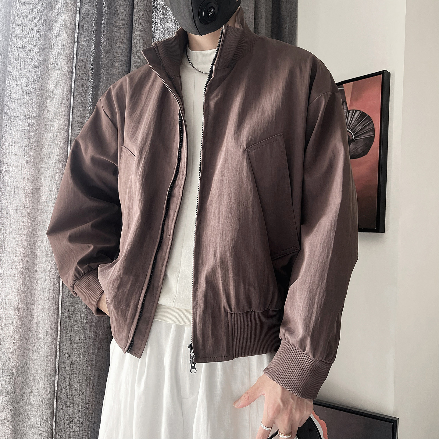 WT82-P88-控128-M-3XL-聚酯纤维 基础大口袋夹克图片