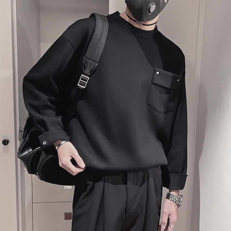 WY272-P78-控108-M-3XL面50%50%涤底涤手袖扣防风德绒卫衣,男装卫衣,电商A216