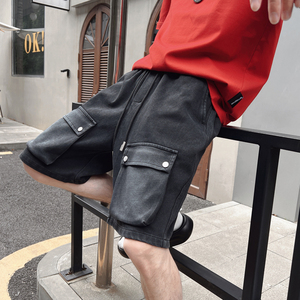 K05-M-3XL-P58-控88 60%棉40%聚酯纤维 洗水棉大口袋短裤图片