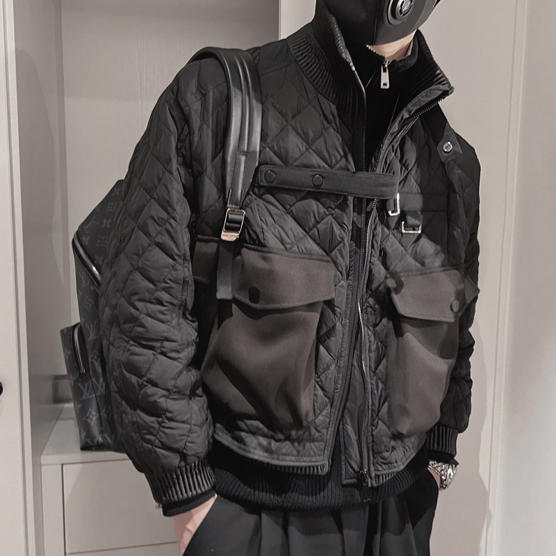 Y69P138-控178冬季小伙棉衣工装立领加厚帅气潮流短款棉衣外套,男装棉衣,电商A216