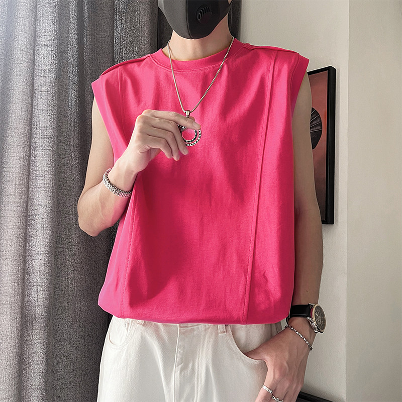 BX06-M-3XL-特P48-控78 100%棉 吊卡拼接 结构款坎肩背心微扩版型图片