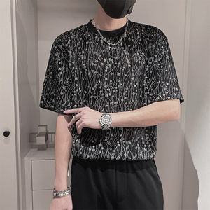 D98-M-3XL P78-控108 聚酯纤维 高品小香风面料提花全身满花图片