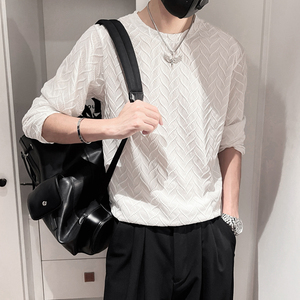 CX30 -M-3XL-P38 控58 95%涤纶 5%氨纶  提花肌理感长袖图片