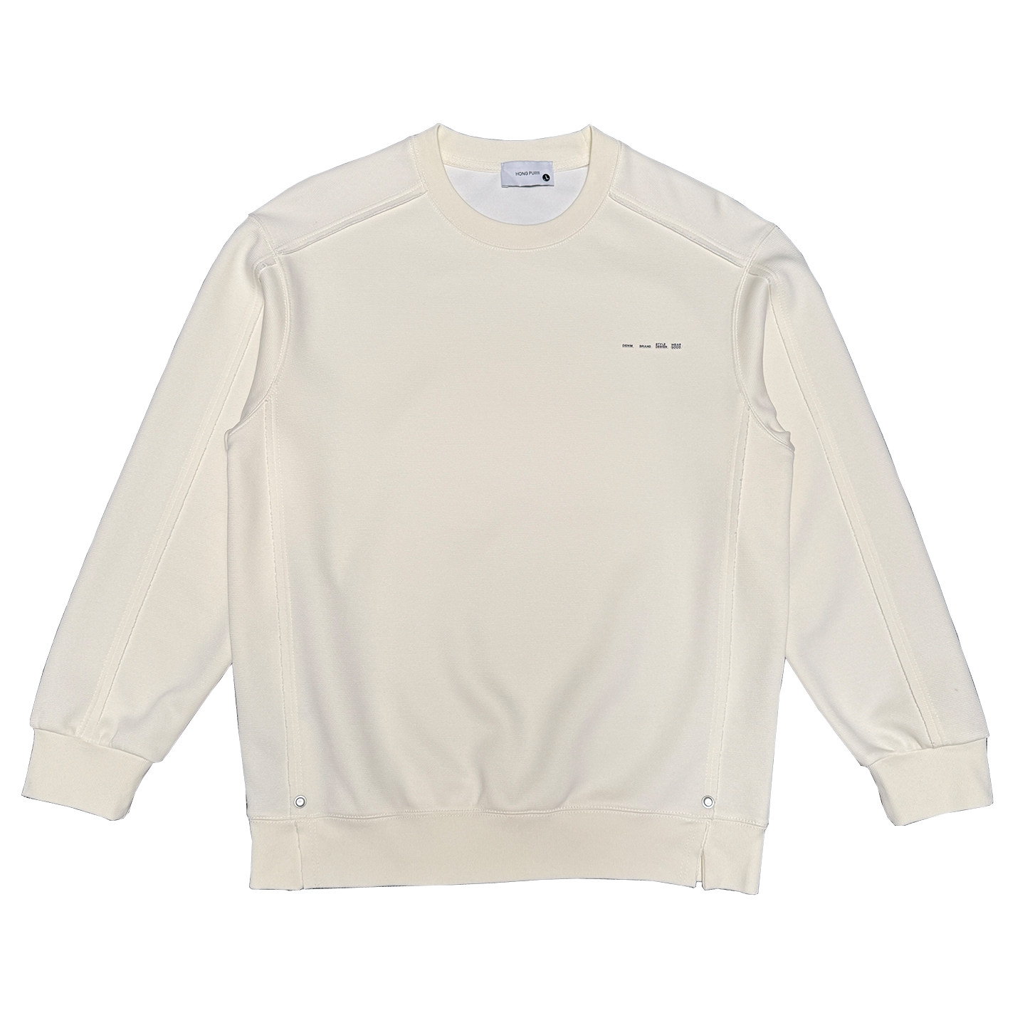 WY288-P68-控98-M-3XL67%棉33%聚酯纤维解构缝合肩线底摆开口卫衣,男装卫衣,电商A216