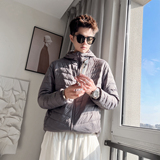 Y136-P128-聚酯纤维50绒（50-100）排骨格连帽羽绒棉服，男装棉衣，电商A216