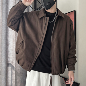 Y112-P218-控298 M-3XL-55%棉45%莱赛尔50%绒光纯色 夹克式羽绒服图片