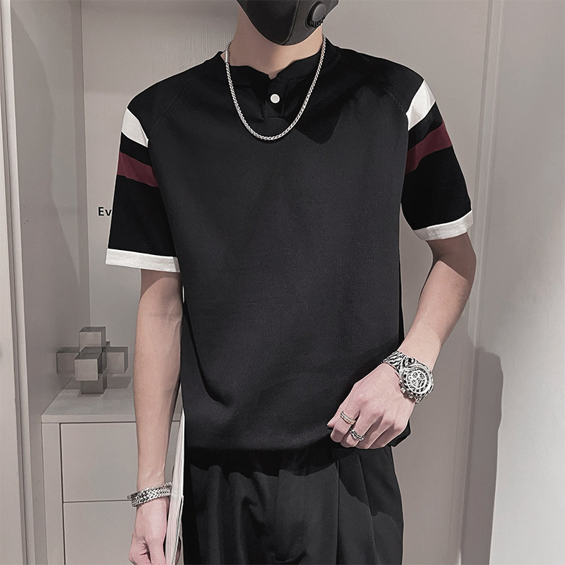 D96-M-3XLP58-控78-41%棉16%聚酯纤维43%再生纤维素纤维单粒扣,男装T恤,电商A216