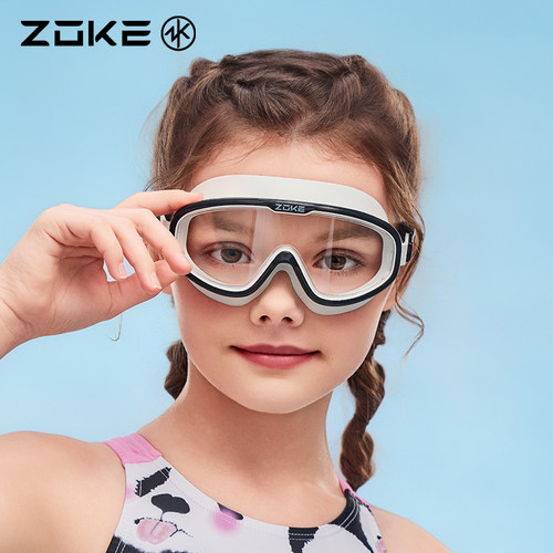 ZOKE防水大框高清泳镜初学者