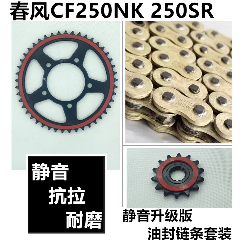 春风250SR/Nk链盘牙盘油封链条图片