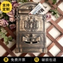 ins铁艺铝制小信箱室外挂墙装 复古 饰道具防雨防水邮筒信报箱欧式