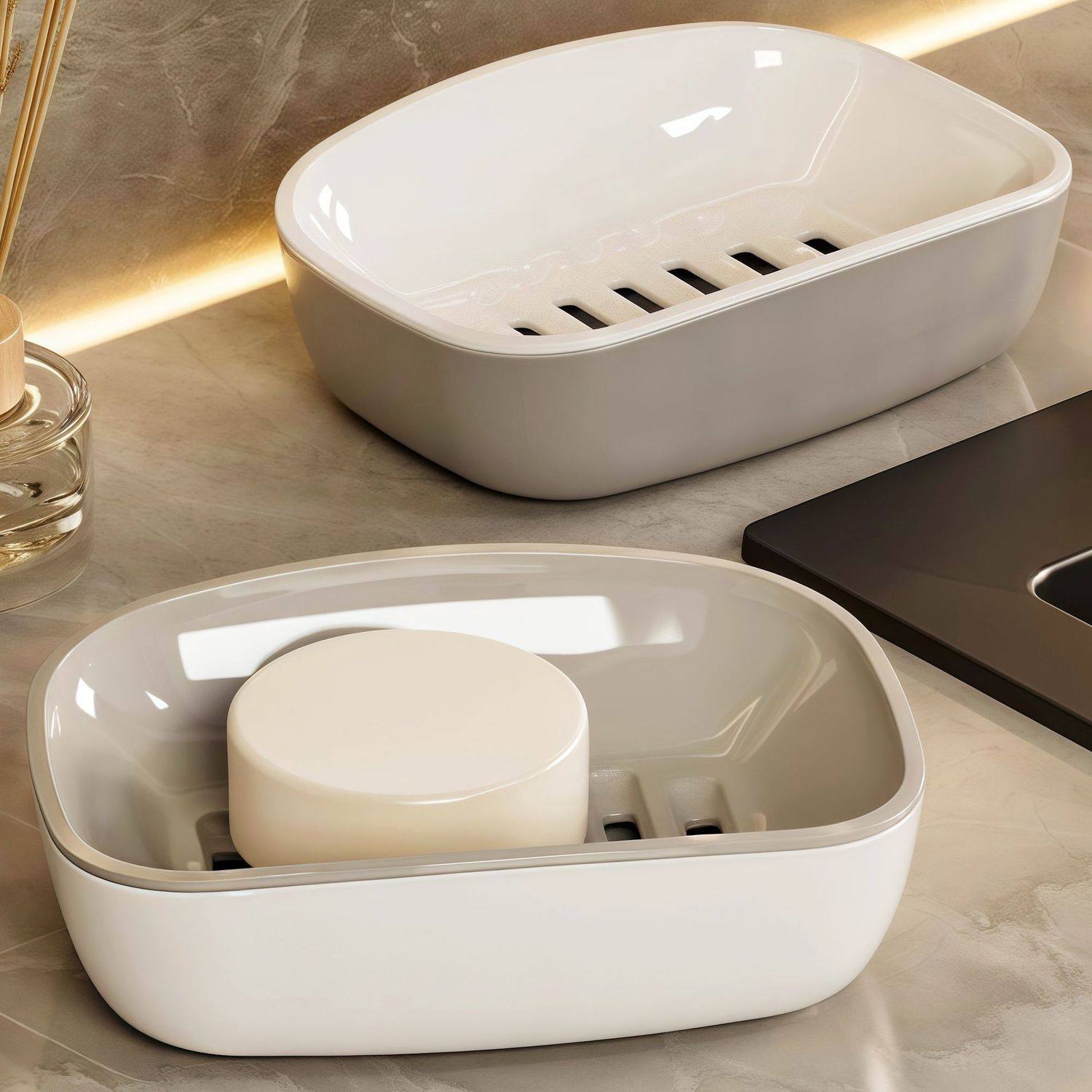 爆款肥皂盒沥水盒家用卫生间香皂盒双层沥水大号香皂置物架洗衣专,家装主材,肥皂盒/皂碟,淘宝优惠券,粉丝福利购,淘宝优惠卷