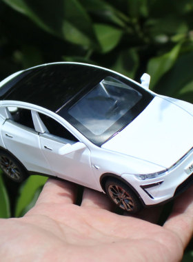 原厂车模1/32特斯拉model Y合金模型车吃鸡版回力儿童玩具小汽车