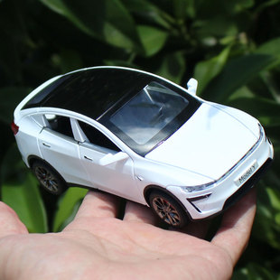 原厂车模1/32特斯拉model Y合金模型车吃鸡版回力儿童玩具小汽车