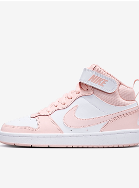 NIKE耐克COURT BOROUGH女子大童时尚潮流中帮休闲板鞋CD7782-122