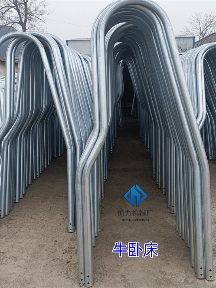 恒力机械牧场设备一牛一位休息用定位栏热镀锌双面安装加厚牛卧床
