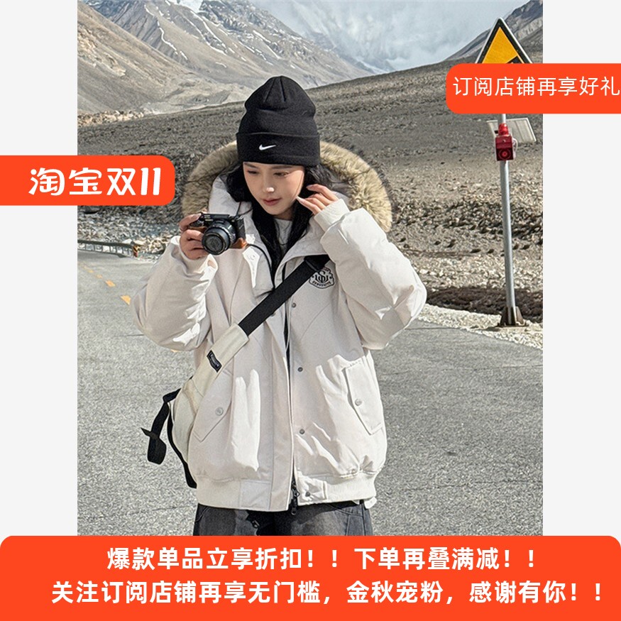 工装派克羽绒棉服女2025冬季新款加厚韩版宽松棉衣外套爆款棉袄潮